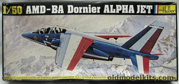 Heller 1/50 AMD-BA-Dornier Alpha Jet - Patrouille de France / Luftwaffe, 504 plastic model kit